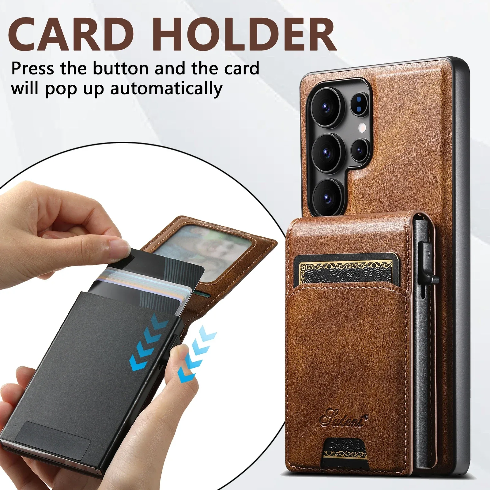 SUTENI Magnetic Card Wallet Case — source product photo