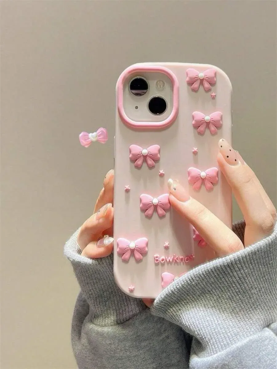 Pink Ribbon Bow Case