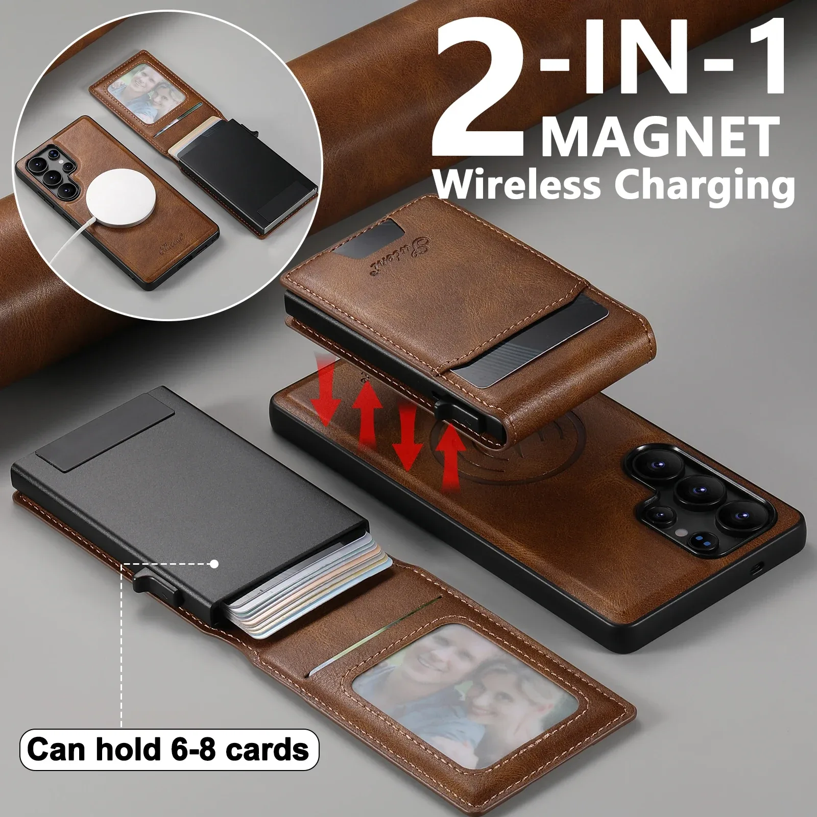 SUTENI Magnetic Card Wallet Case — source product photo