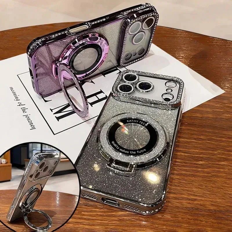 Diamond Glitter Magnetic Ring Case — source product photo