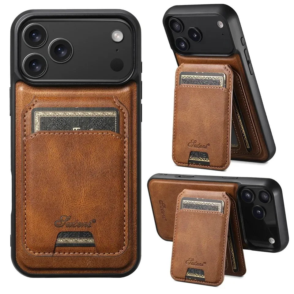 Magnetic Detachable Card Wallet Case close-up