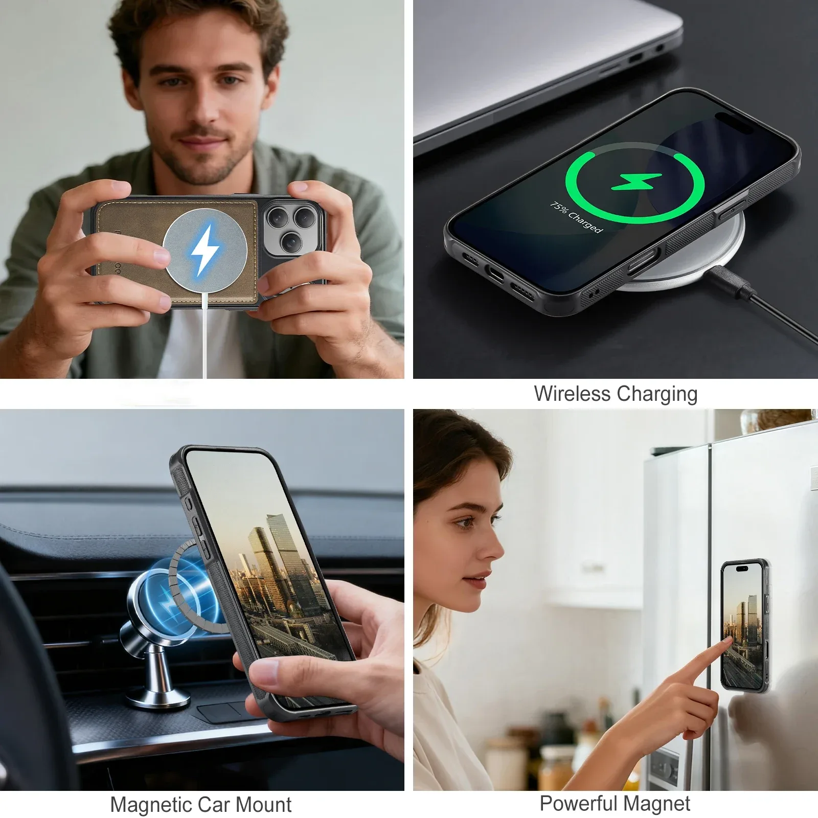 Detachable Magnetic Wallet Case — source product photo