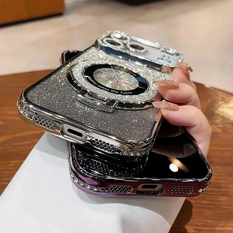 Diamond Glitter Magnetic Ring Case — source product photo