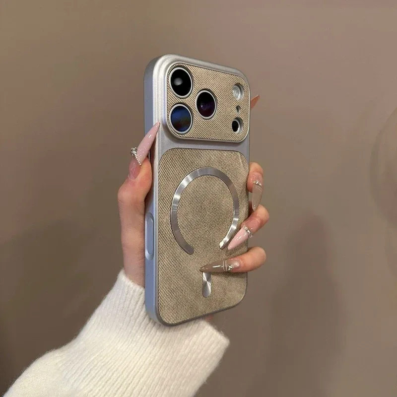 Cowboy Texture Magnetic Case — source product photo