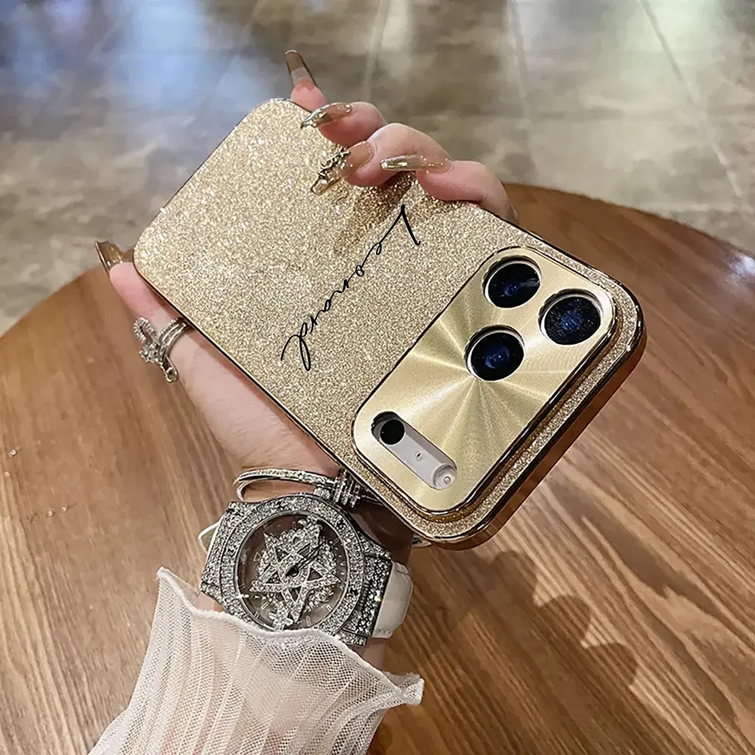 Glitter Signature Case — source product photo