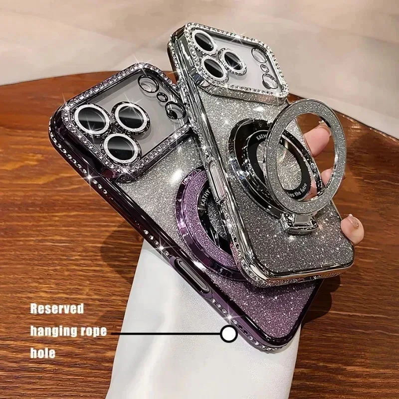 Diamond Glitter Magnetic Ring Case — source product photo