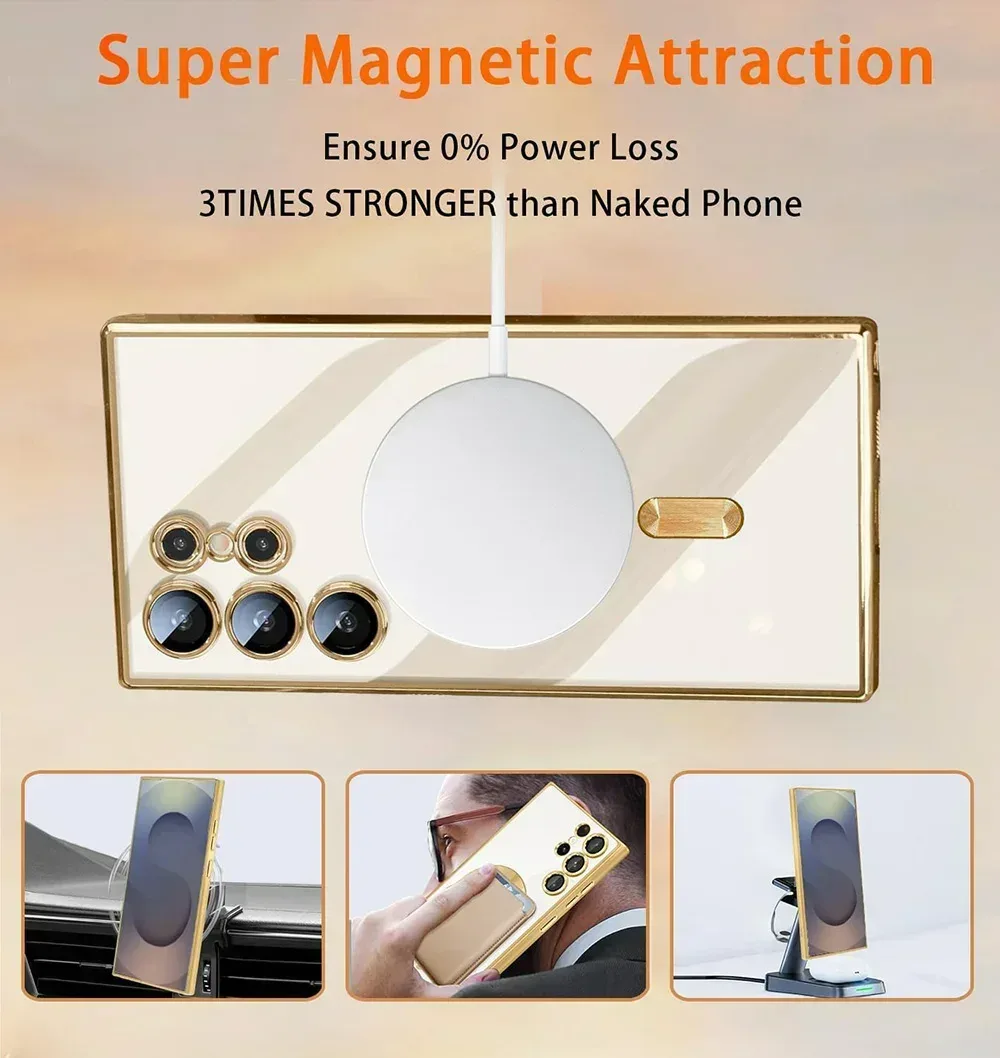 Clear Plated Magnetic Soft Case — product photo