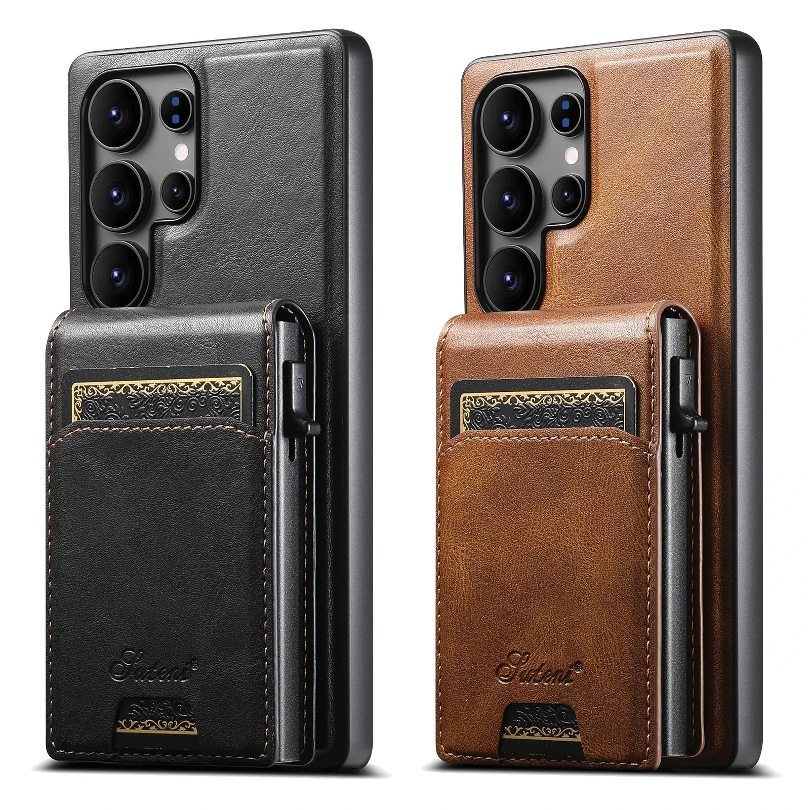 SUTENI Magnetic Card Wallet Case