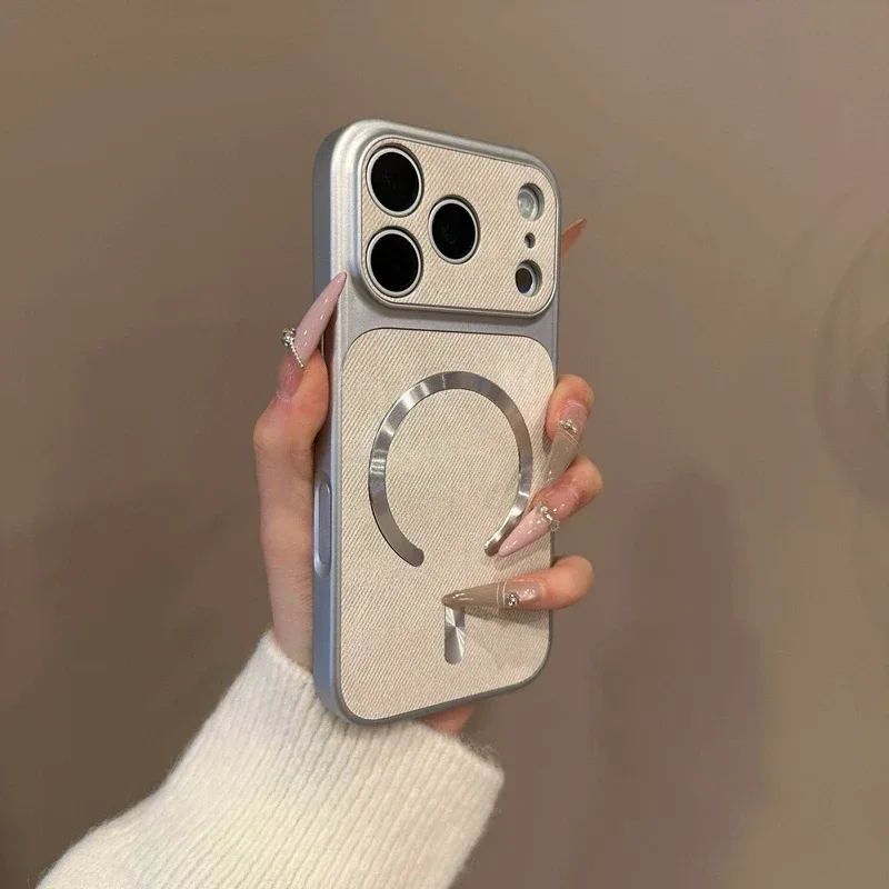 Cowboy Texture Magnetic Case — source product photo