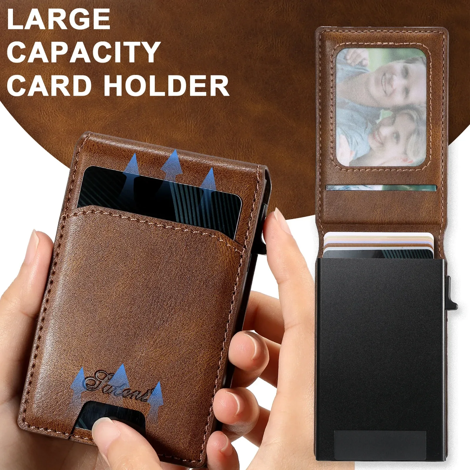 SUTENI Magnetic Card Wallet Case — source product photo
