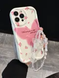 Pink Heart Floral Bracelet Case, photo 1