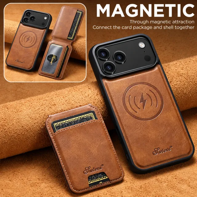 Magnetic Detachable Card Wallet Case