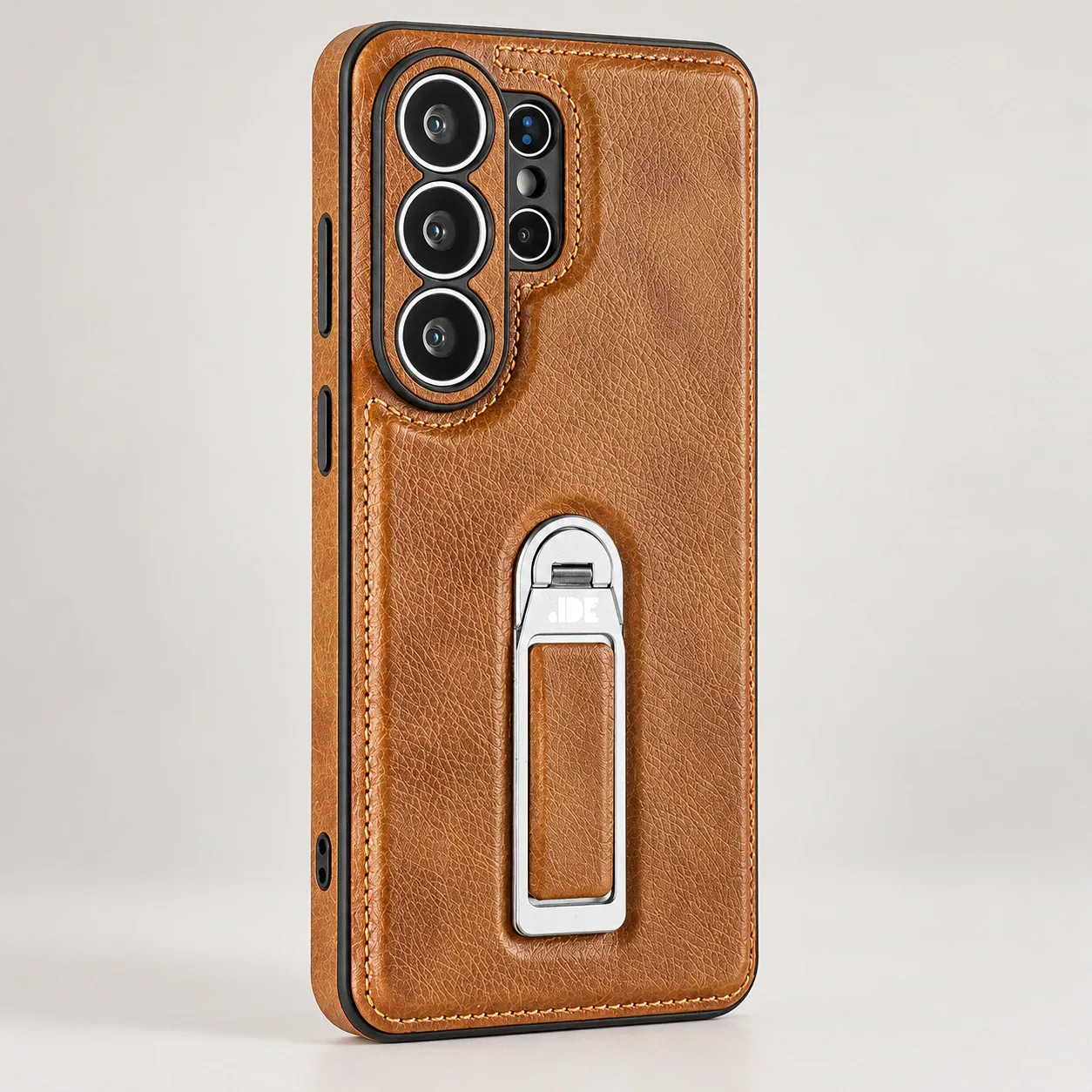 AI-generated alternate angle of Rotating Bracket Leather-Look Case