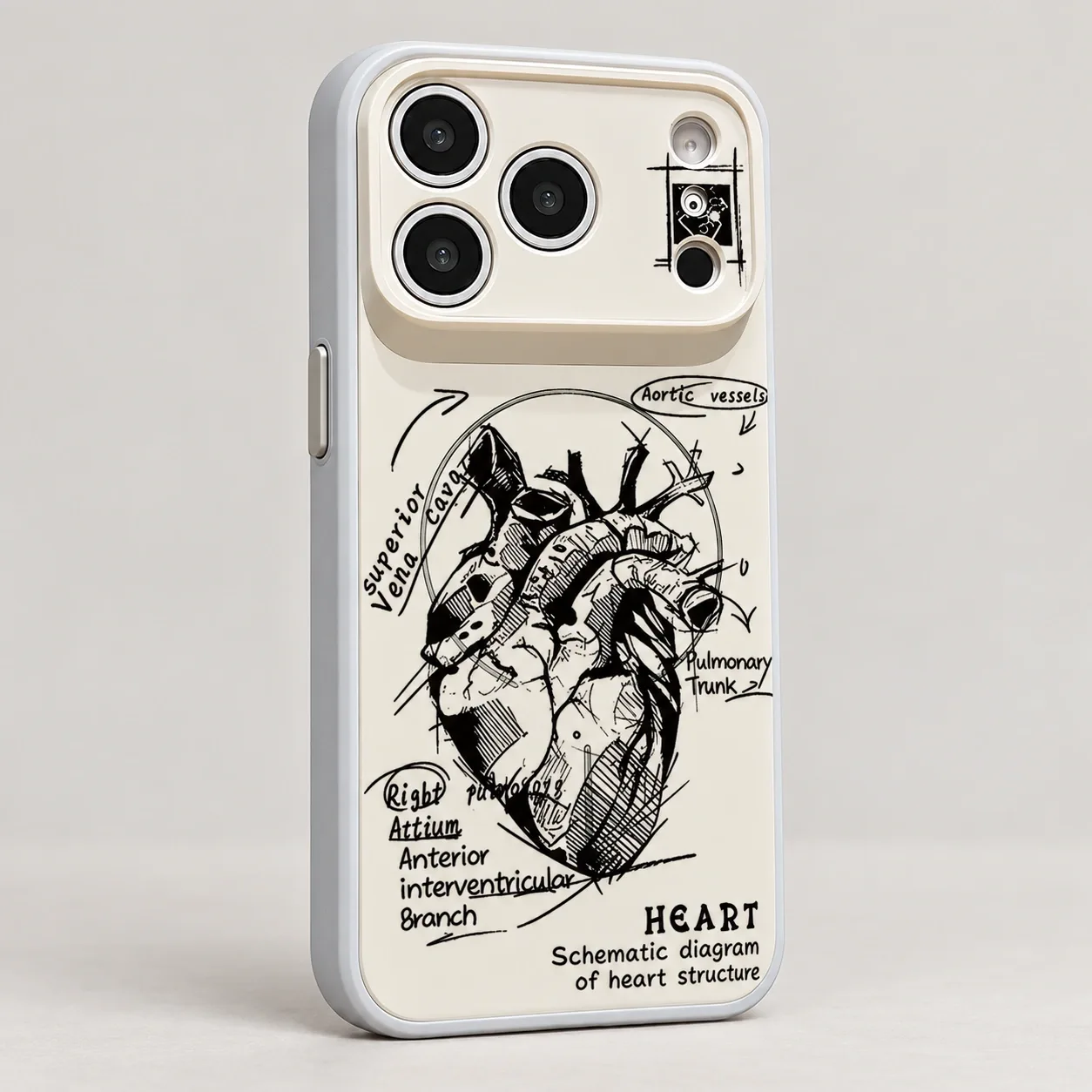 AI-generated alternate angle of Anatomical Heart Magnetic Case