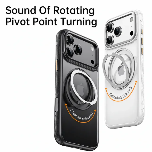 Clear Magnetic Pivot Stand Case