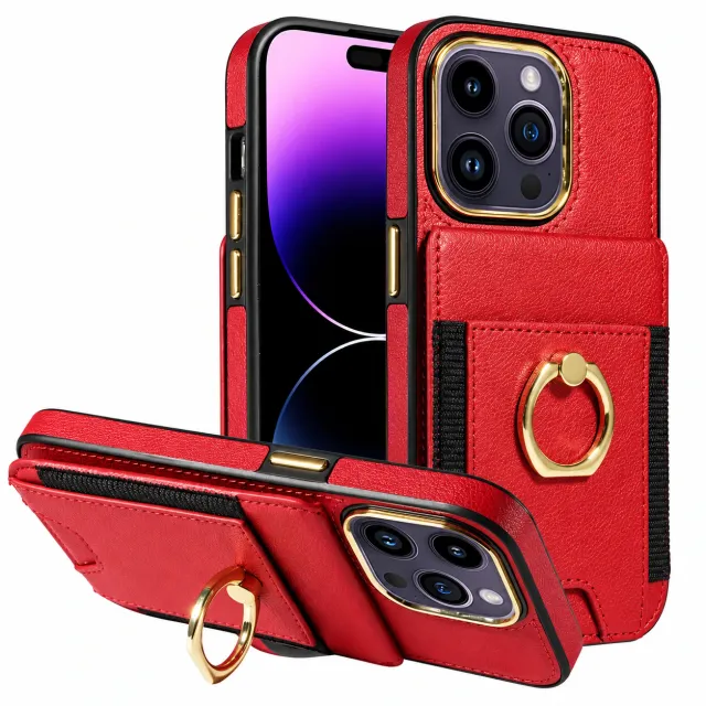 Ins Wallet Ins Wallet Ring Holder Phone Case — AI-enhanced product photo
