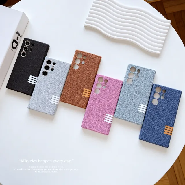 Linen Fabric Magnetic Phone Case — AI-enhanced product photo